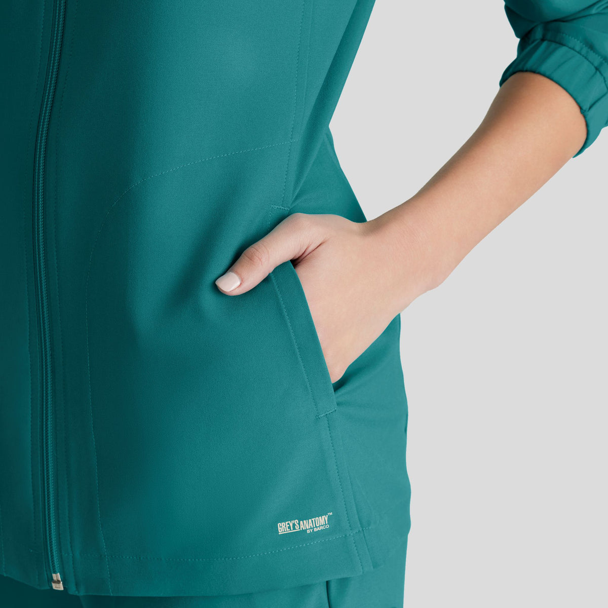 Virtue Warm-up Scrub Jacket | Teal