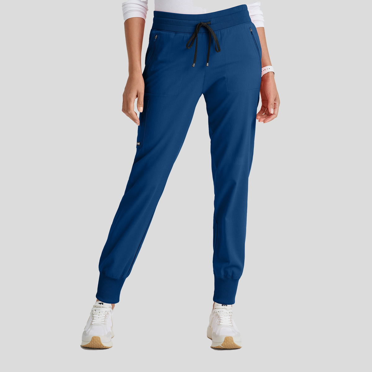 Eden 5-Pocket Mid-Rise Jogger Scrub Pant | Indigo