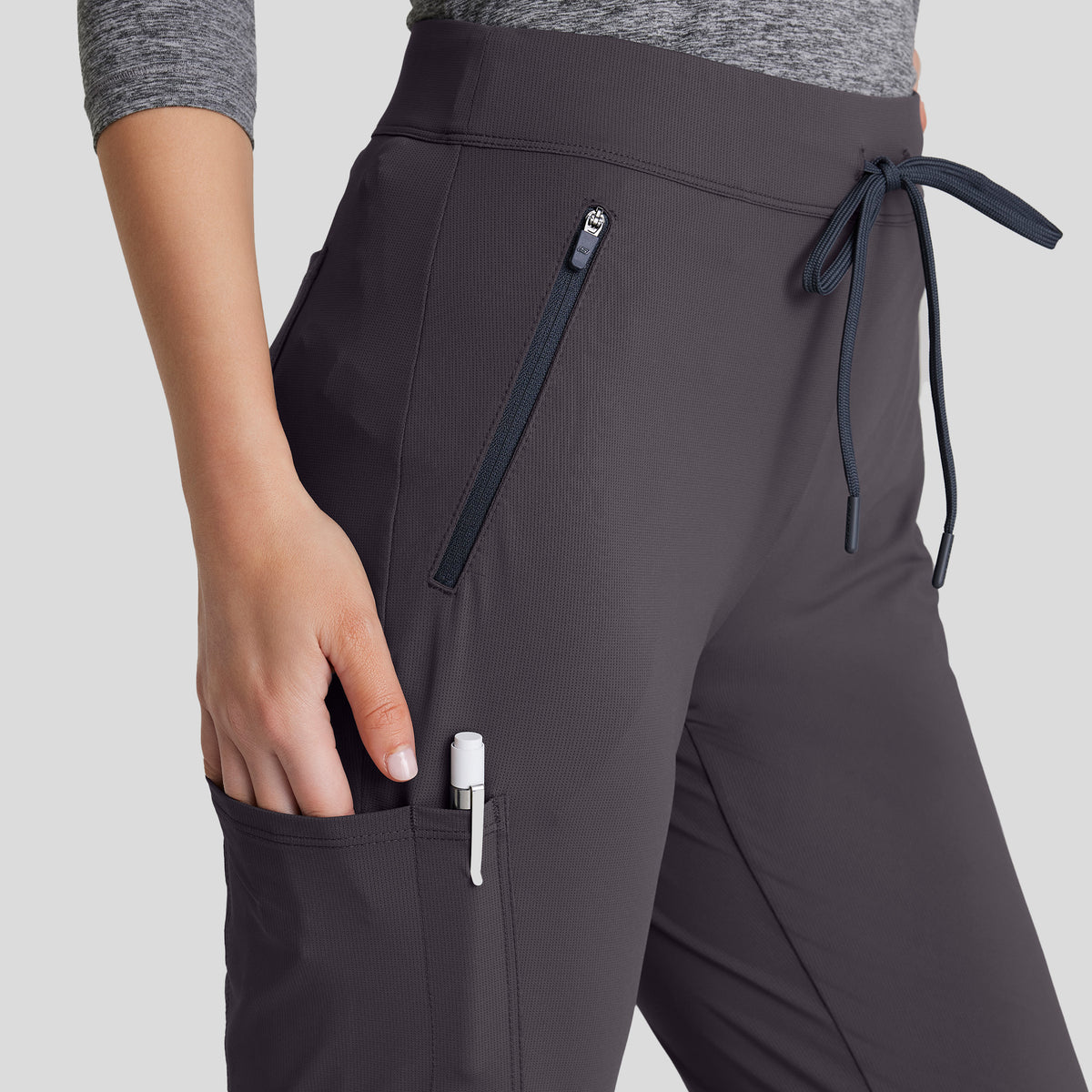 Glide 4-Pocket Fit and Flare Pant | Pewter