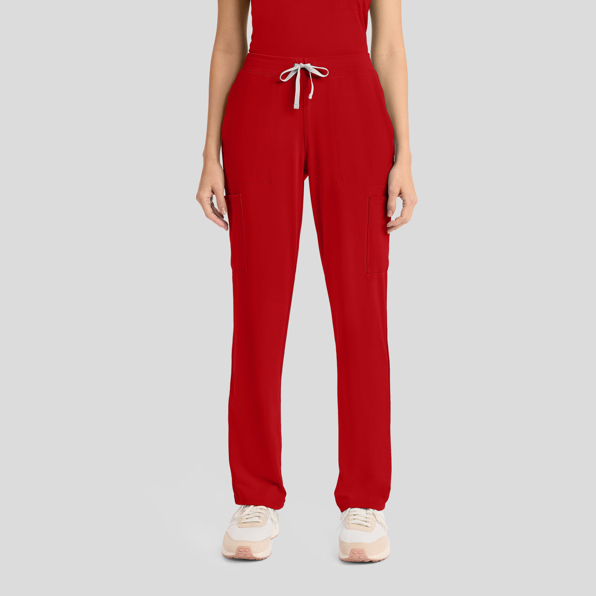 Achieve Pull-On Straight Leg Scrub Pant | Red