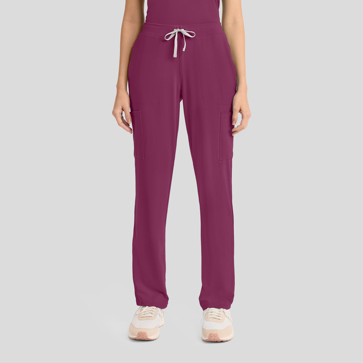 Achieve Pull-On Straight Leg Scrub Pant | Wine