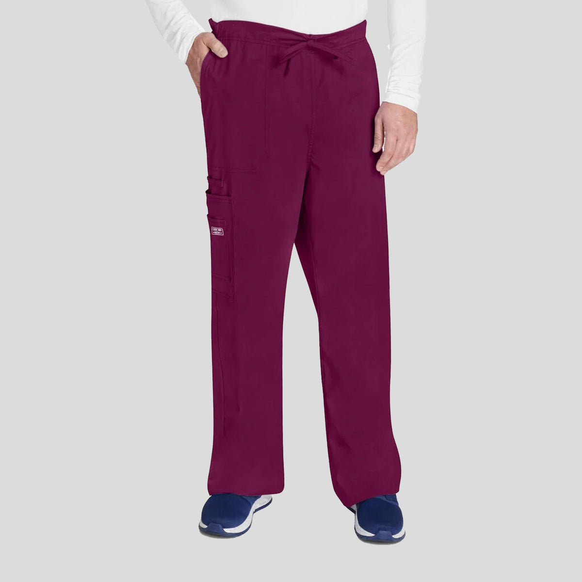 Unisex Drawstring Cargo Pant | Wine