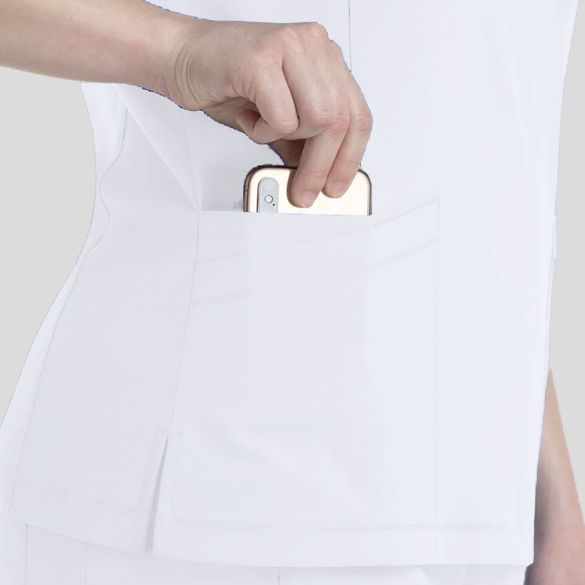 Women's V-Neck Top | White
