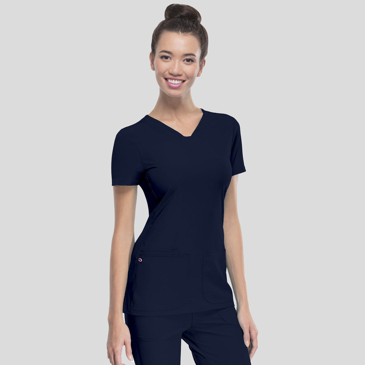 Pitter-Pat V-Neck Top | Navy