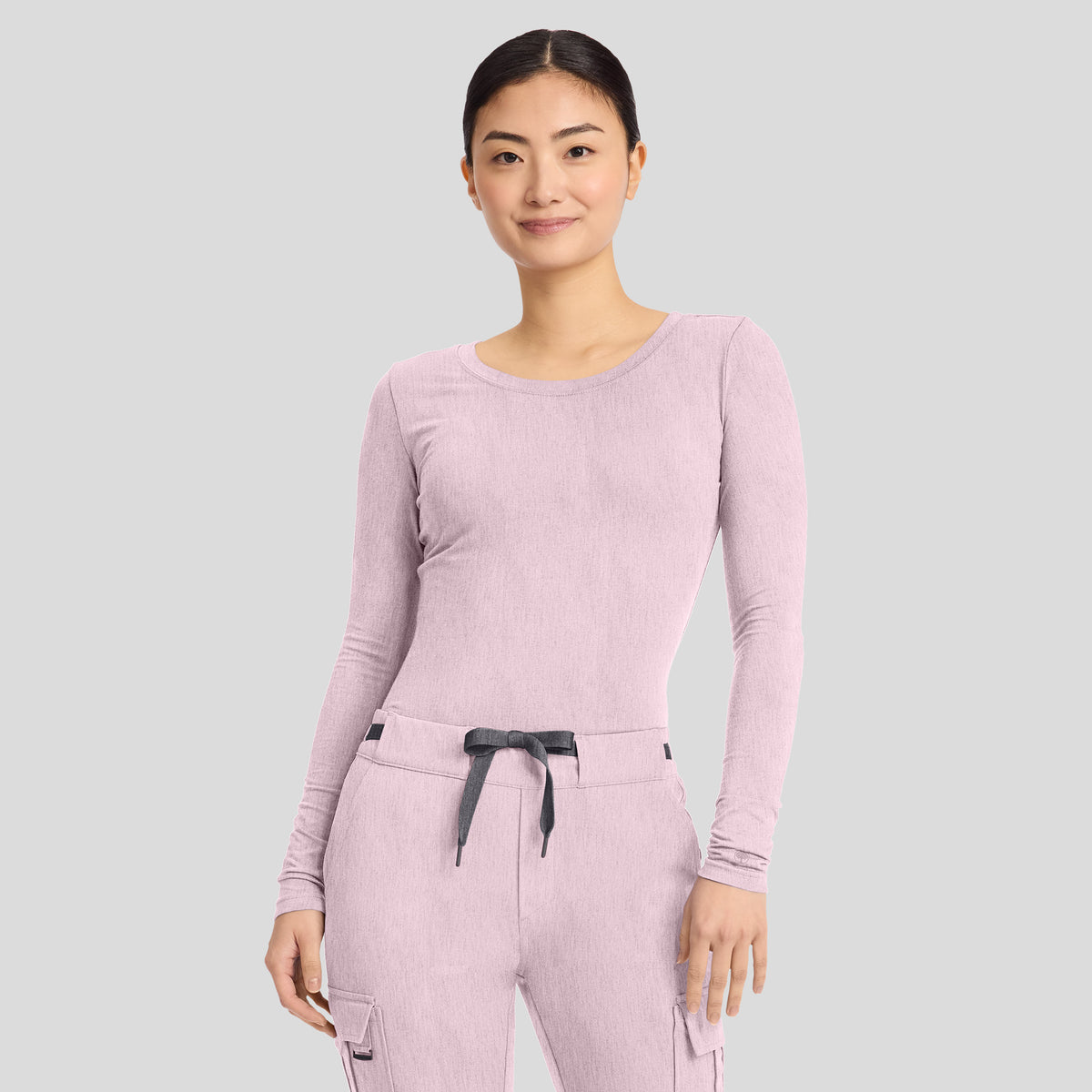 Women's Melissa Long Sleeve Stretch T-Shirt | Pink Pearl