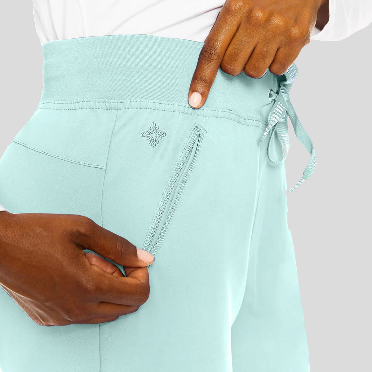 Zipper Pant | Arctic Aqua