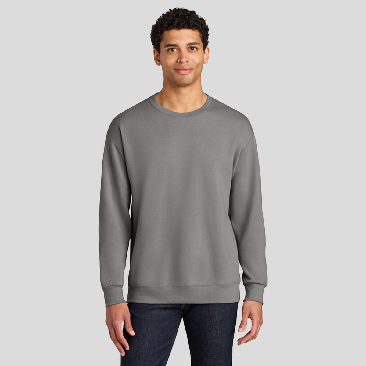 Ultimateβ’ Unisex CVC Ring Spun Crewneck Sweatshirt | Rock