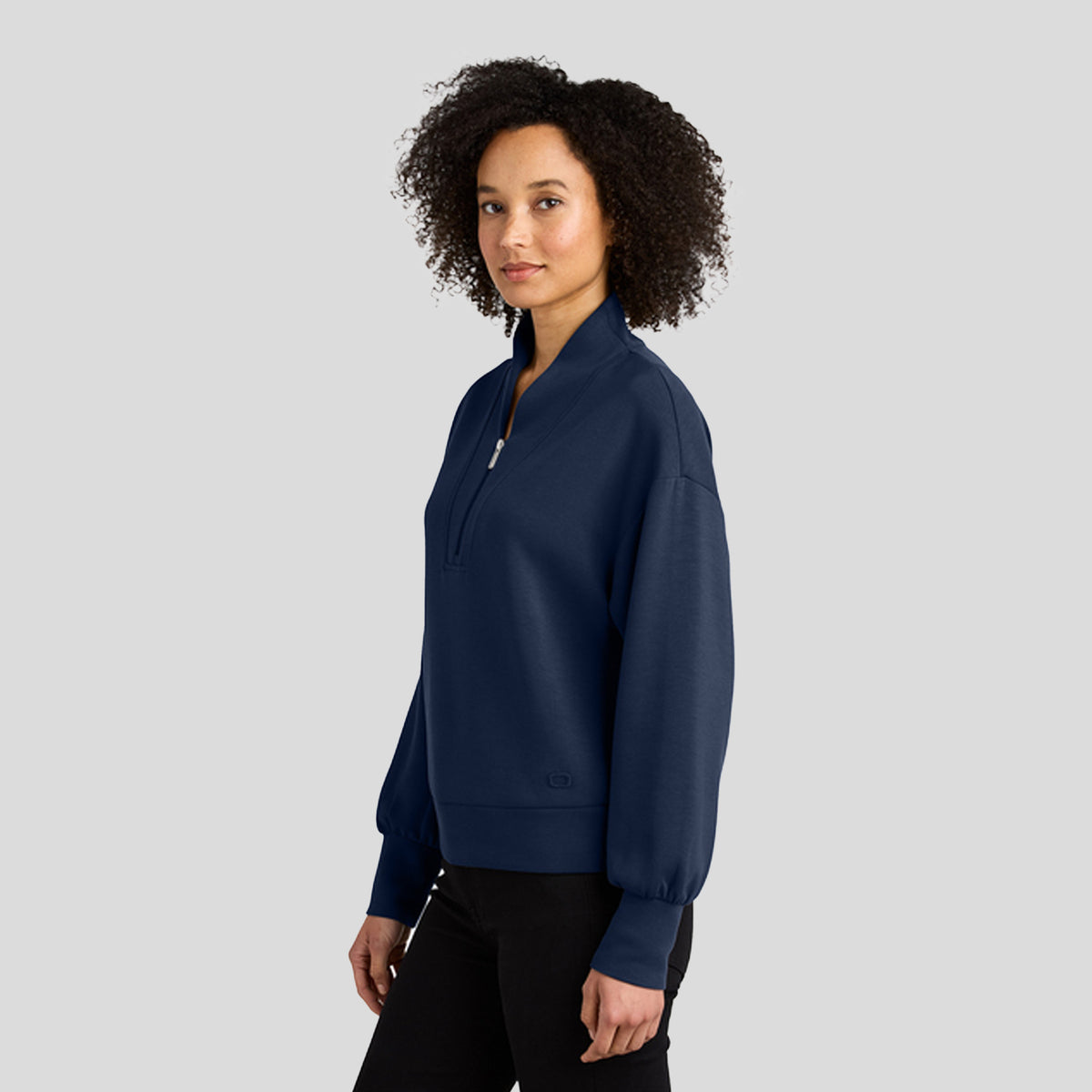 Womenβs Transcend 1/4-Zip | River Blue Navy