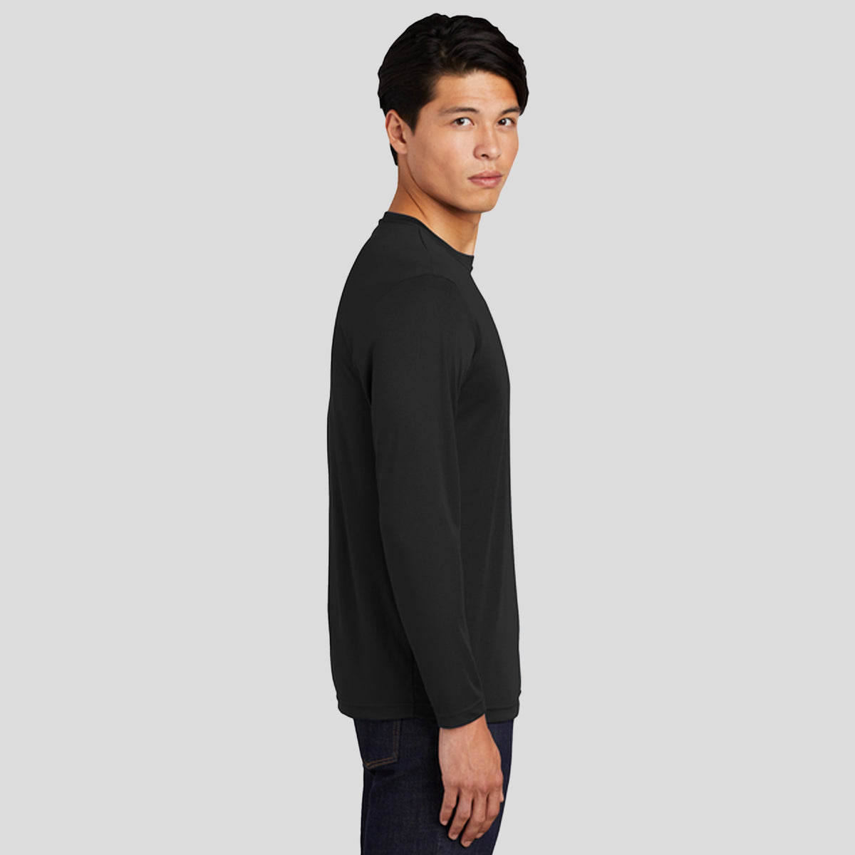 Tall Long Sleeve PosiCharge® Competitor™ Tee | Black