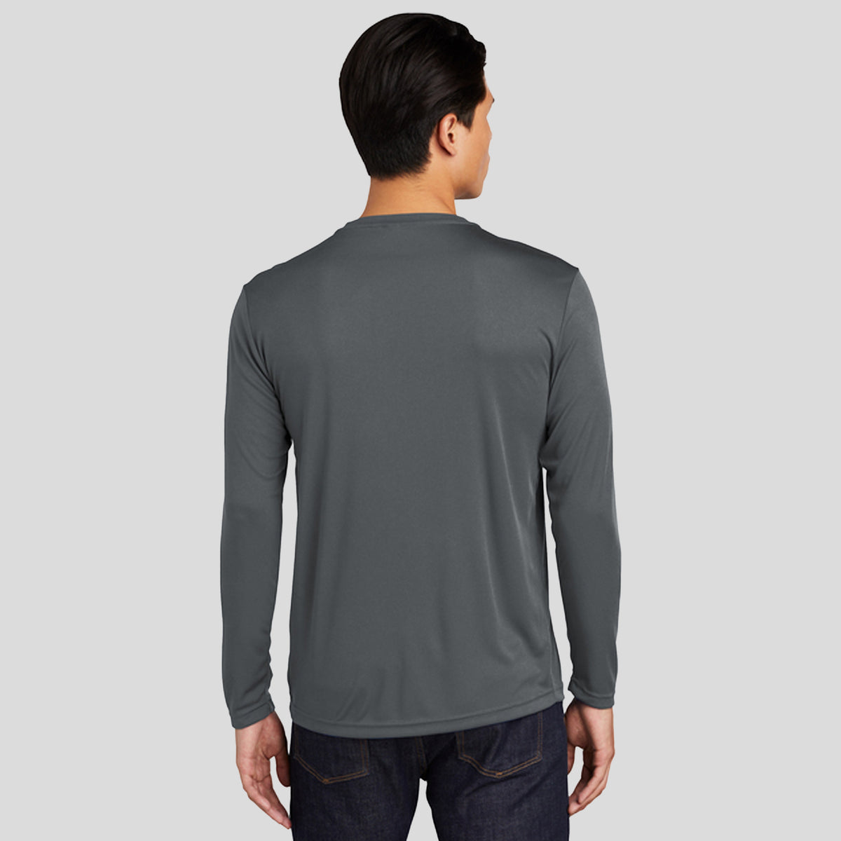 Tall Long Sleeve PosiCharge® Competitor™ Tee | Iron Grey