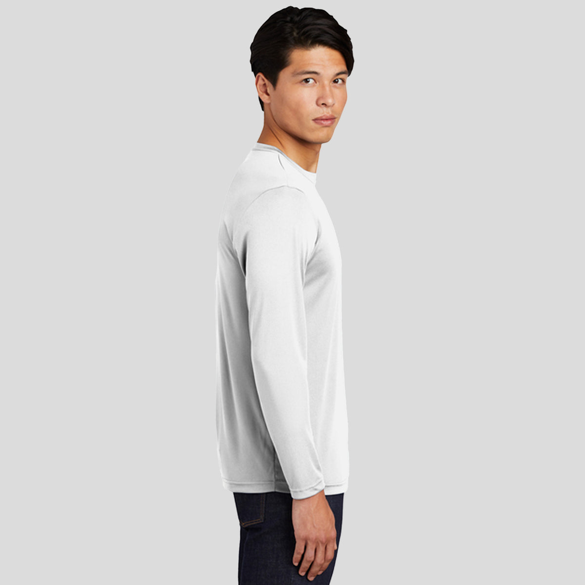 Tall Long Sleeve PosiCharge® Competitor™ Tee | White