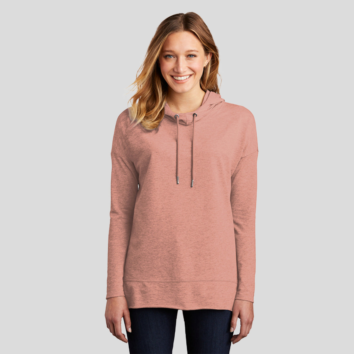 Womenβs Featherweight French Terry β’ Hoodie | Nostalgia Rose Heather