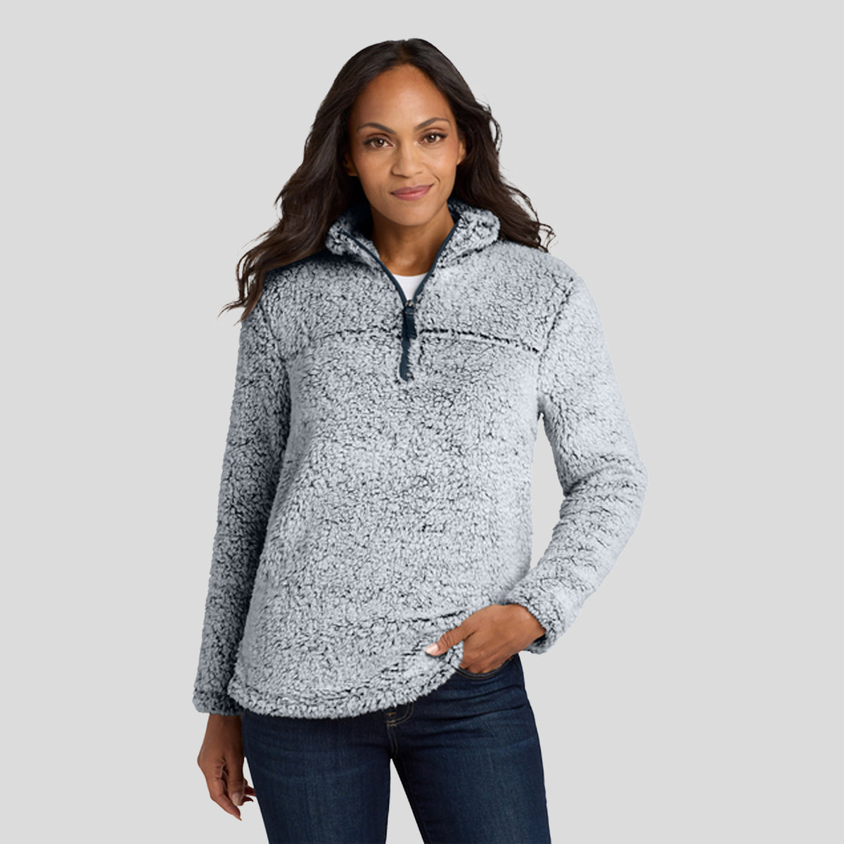 Women's Cozy 1/4-Zip Fleece | Navy Heather