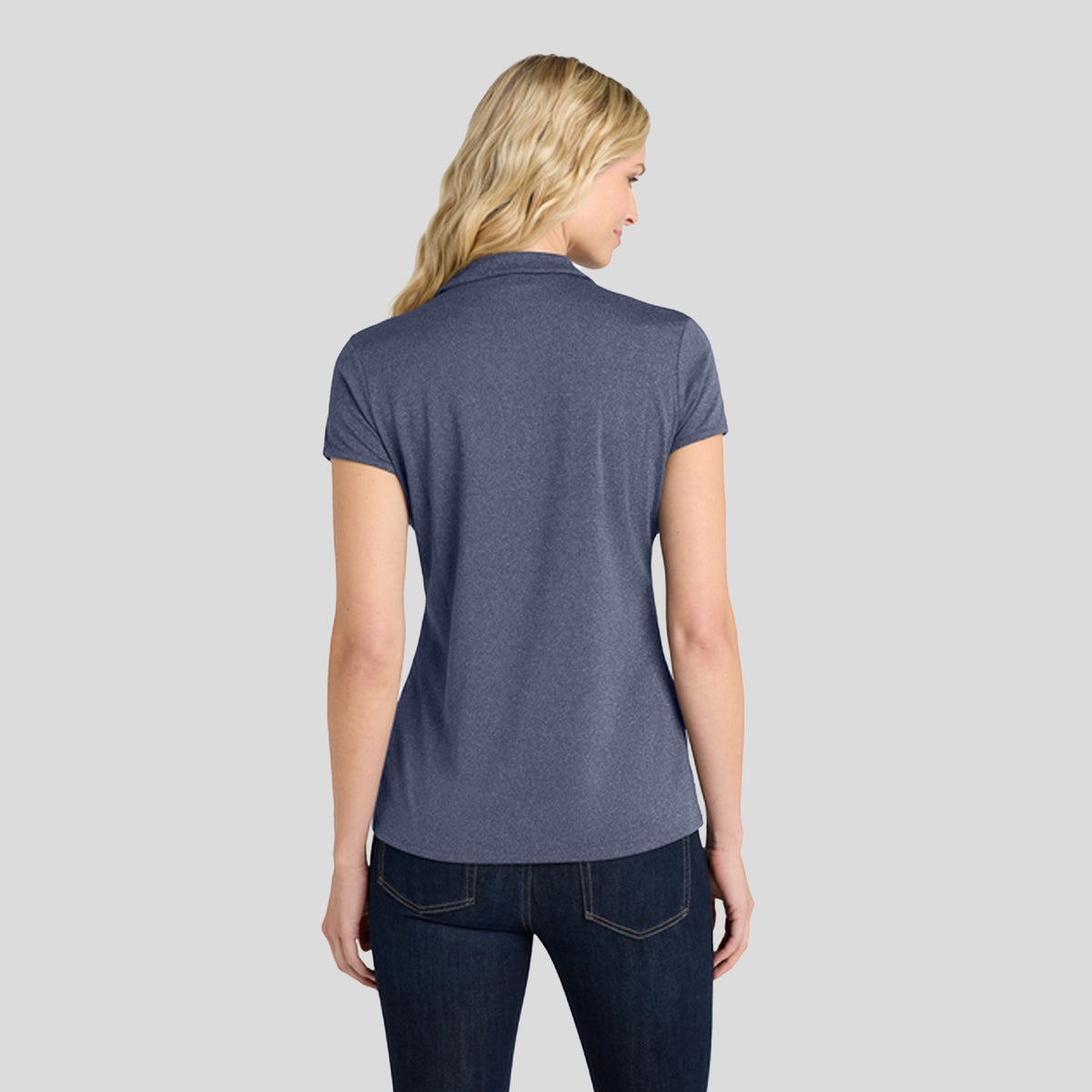Women's Trace Heather Polo | True Navy Heather