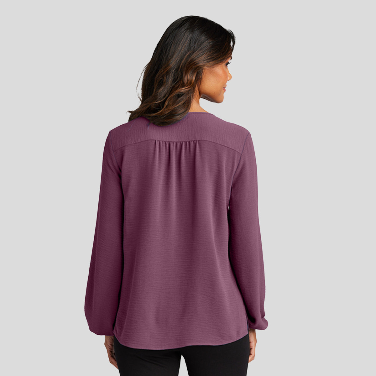 Women's Textured Crepe Blouse | Purple Mist