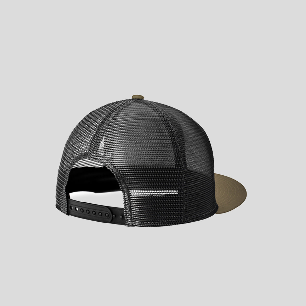 Standard Fit Snapback Trucker Cap | Olive/Black