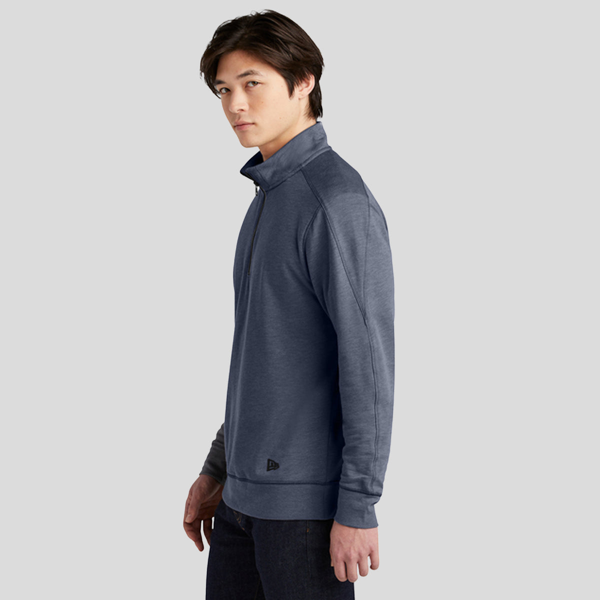 Tri-Blend Fleece 1/4-Zip Pullover | True Navy Heather