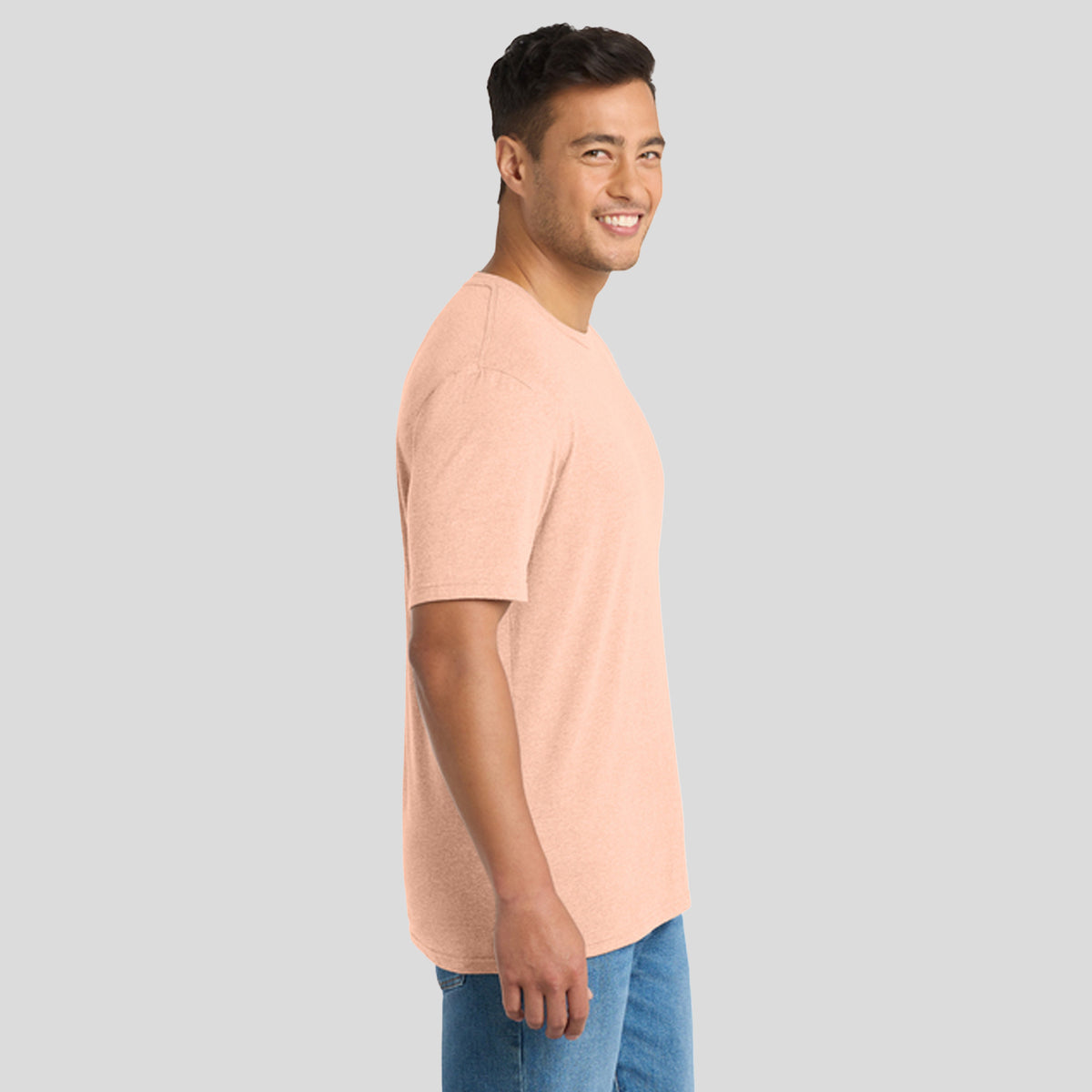 Tri-Blend Tee | Heathered Dusty Peach