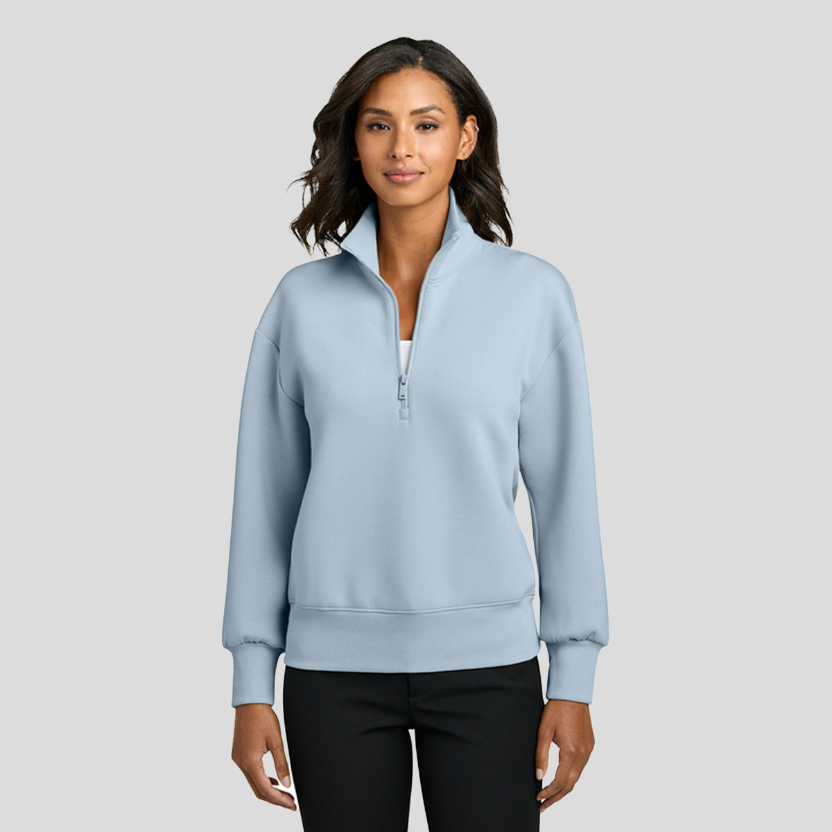 Womenβs Soft Spacer 1/4-Zip | Celestial Blue
