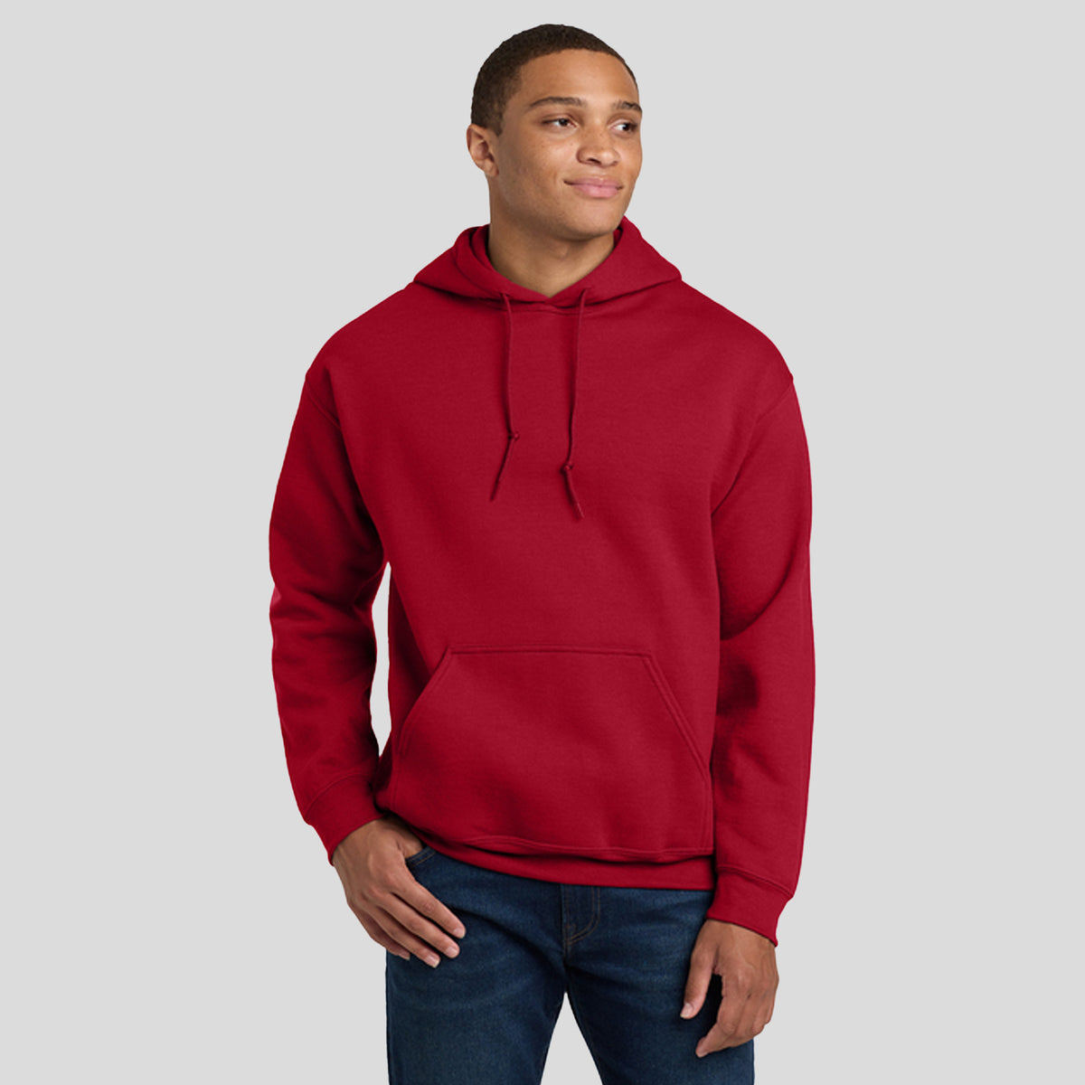 Heavy Blendβ’ Hooded Sweatshirt | Cherry Red