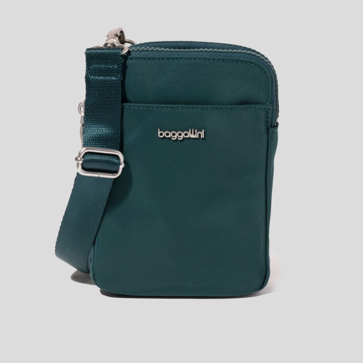 Modern Take Two RFID Crossbody | Emerald Twill