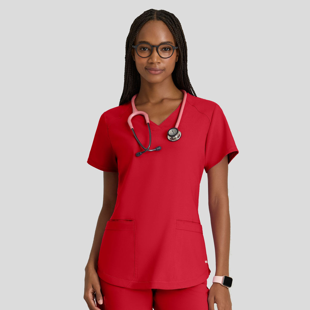 Rhythm Scrub Top | True Red