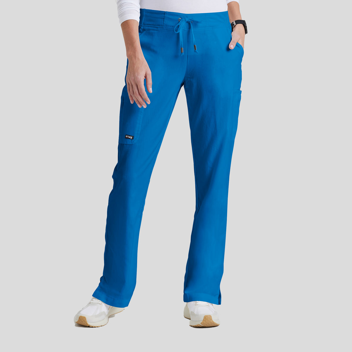 Mia 6-Pocket Low-Rise Straight Leg Scrub Pant | Royal