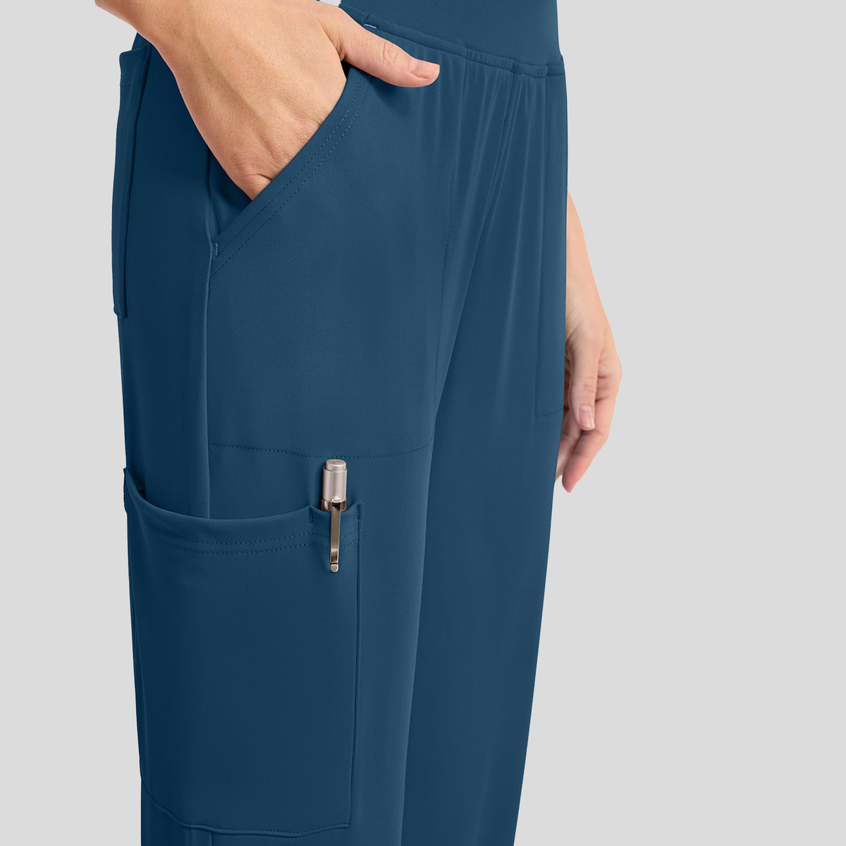 Achieve Pull-On Jogger Scrub Pant | Caribbean