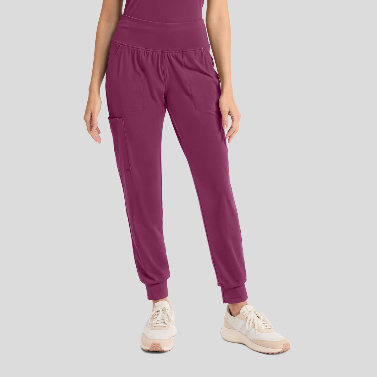 Achieve Pull-On Jogger Scrub Pant | Wine