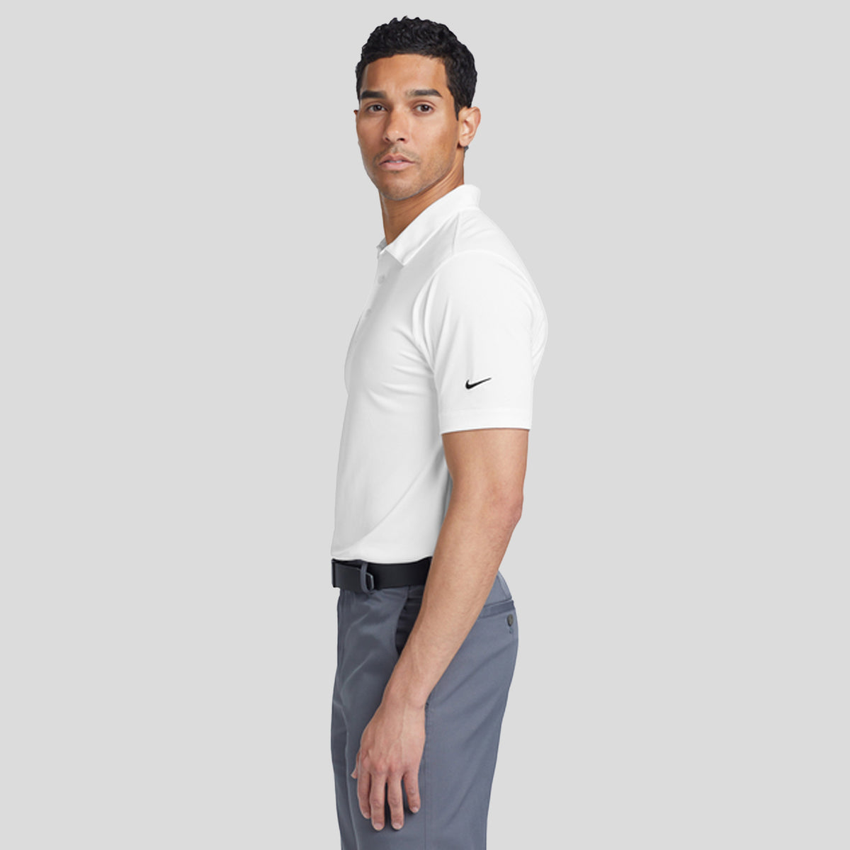 Dri-FIT Vertical Mesh Polo | White