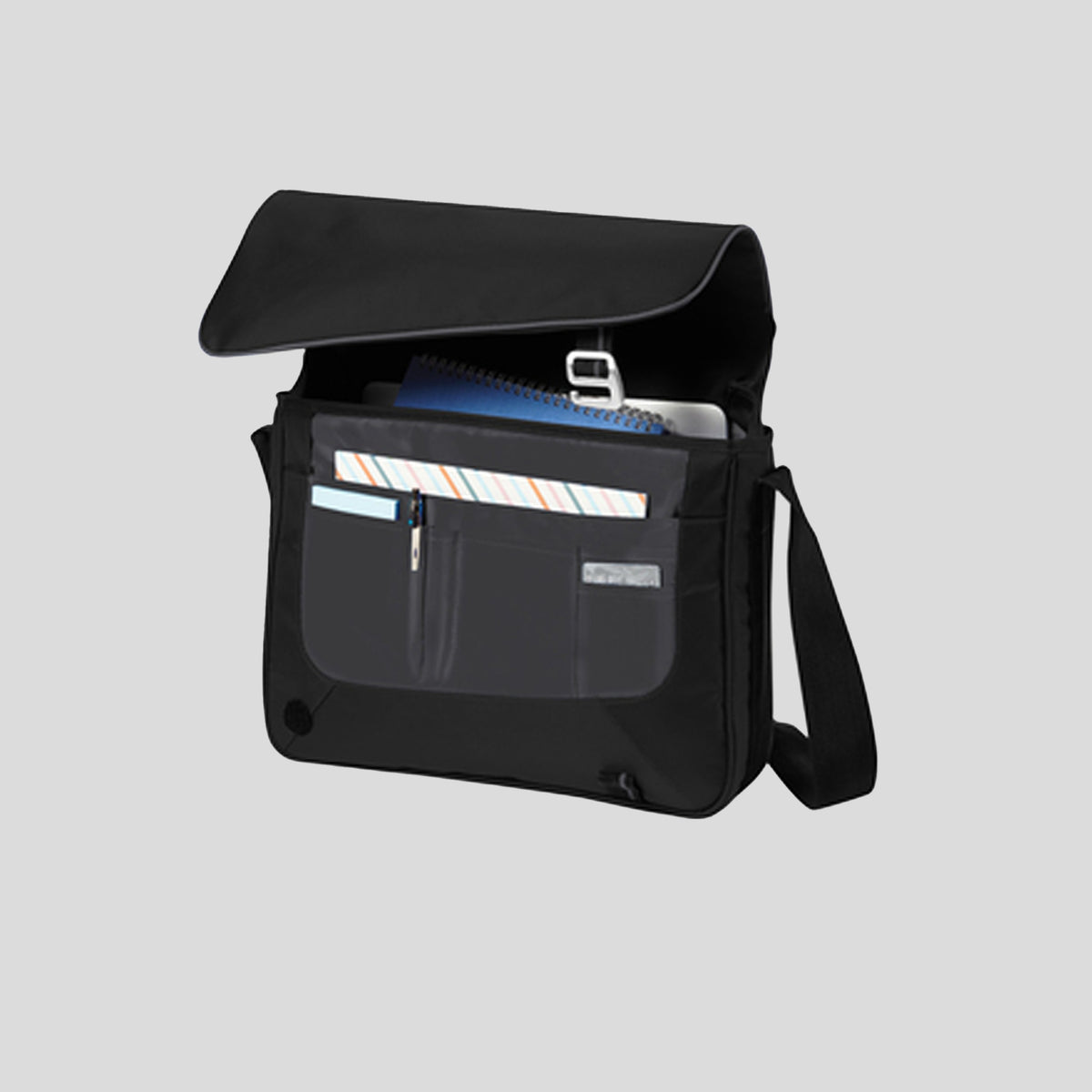 Transit Messenger | Black/Deep Smoke