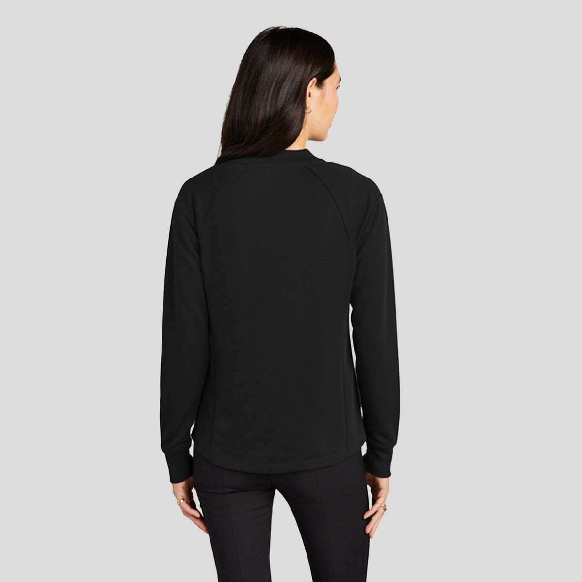 Women's Double-Knit Bomber | Deep Black