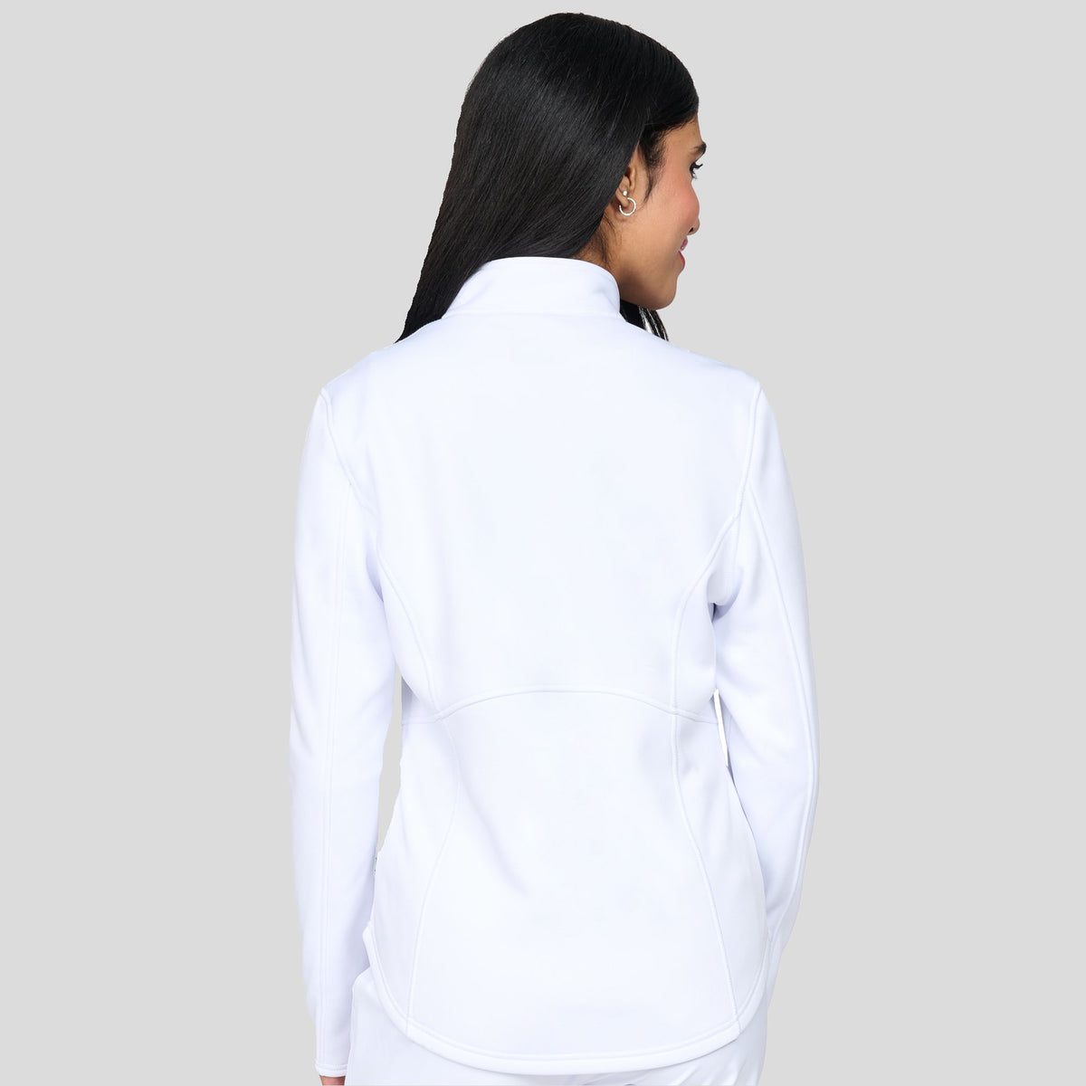Megan Bonded Fleece Jacket | White
